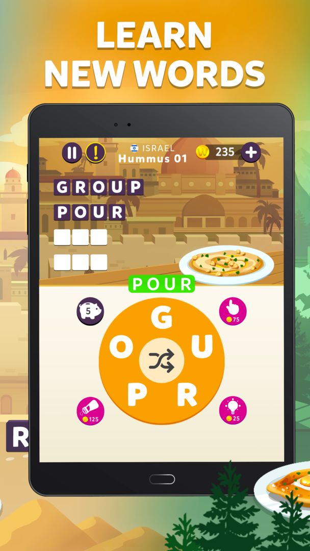 Screenshot of Wordelicious - Fun Word Puzzle