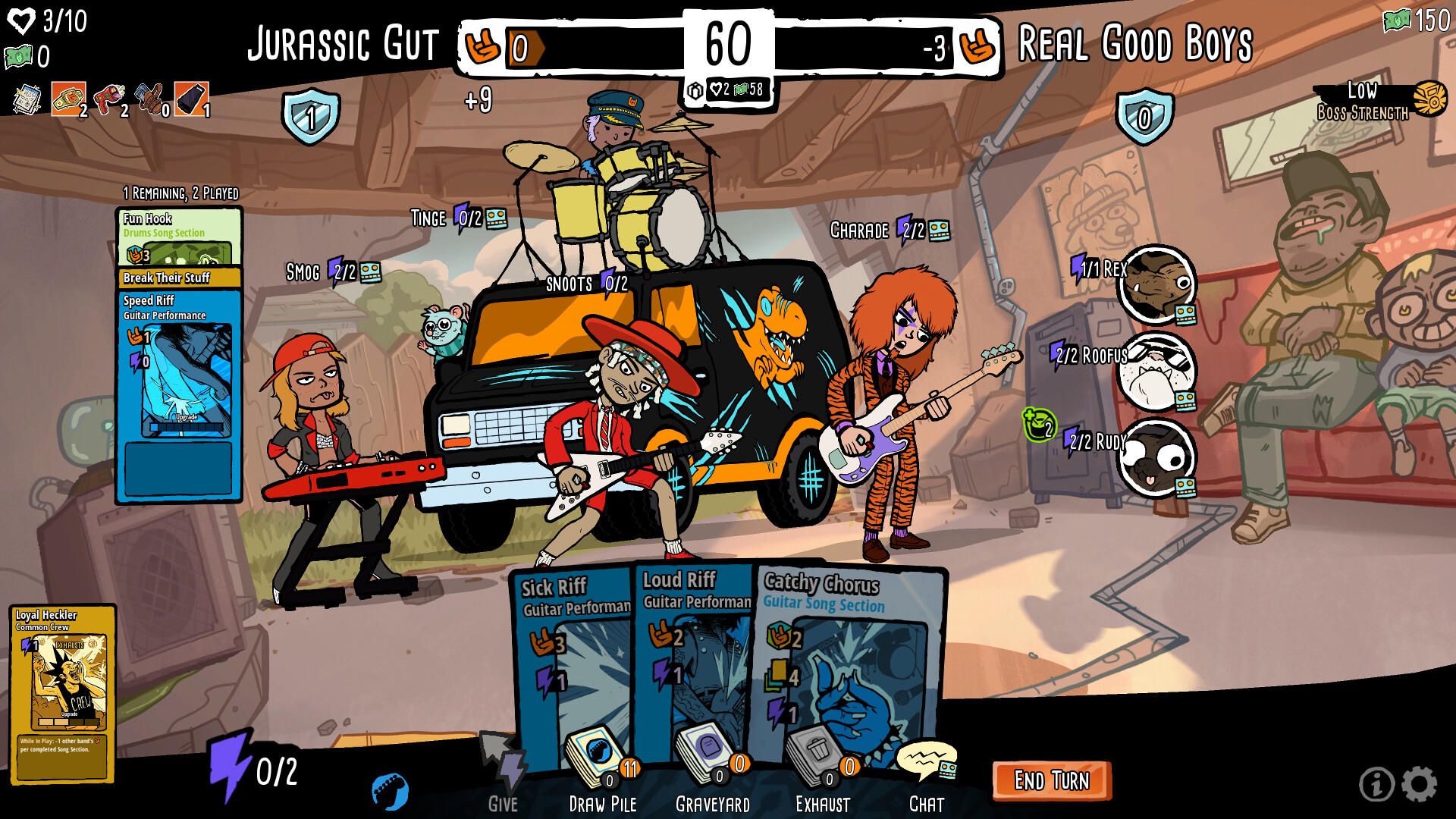 Screenshot of Battle Bands: Rock & Roll Deckbuilder