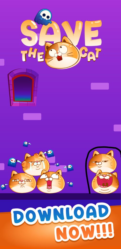 Cuplikan Layar Game Save The Cat Puzzle