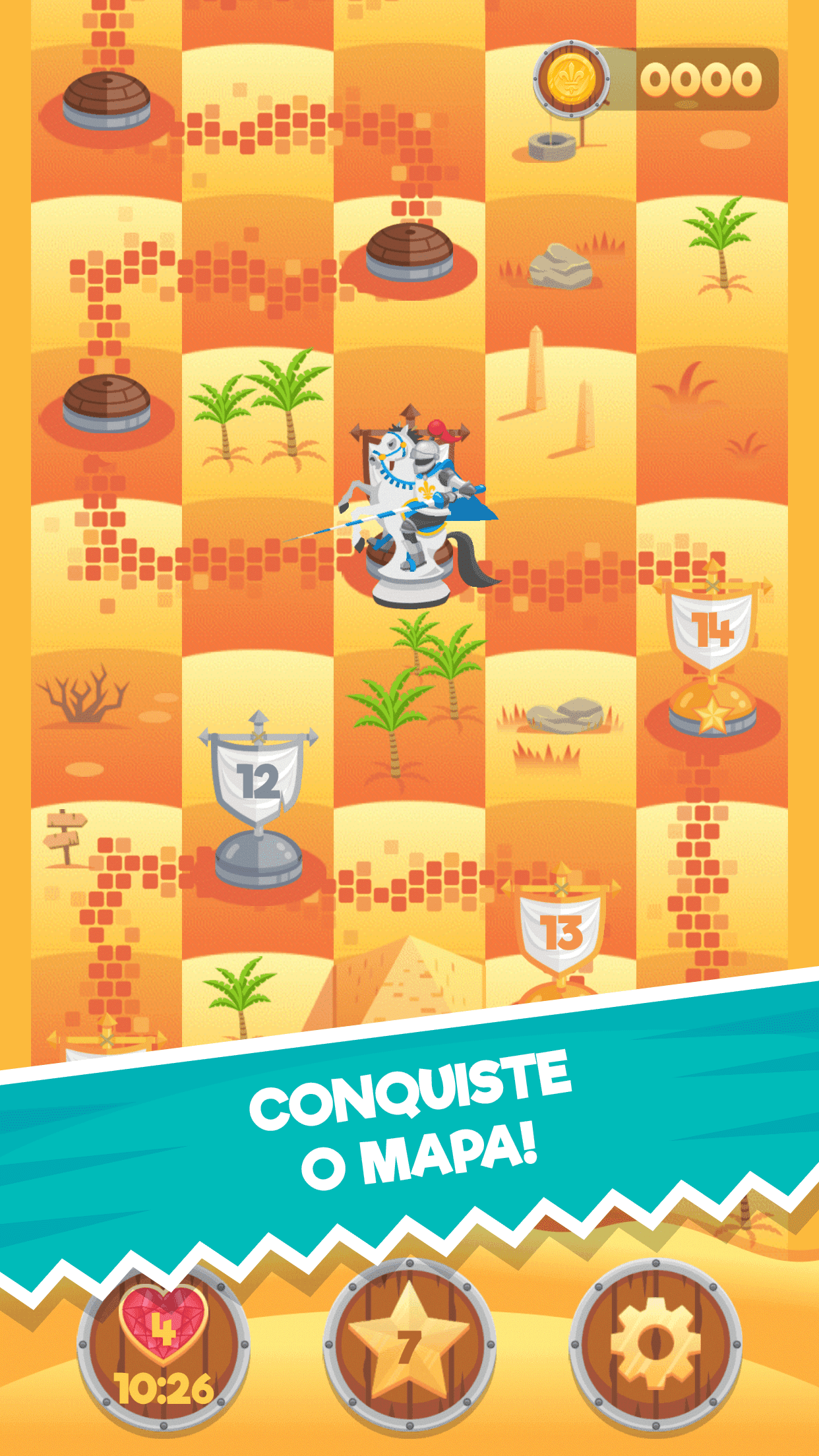 Captura de Tela do Jogo Knight Saves Queen