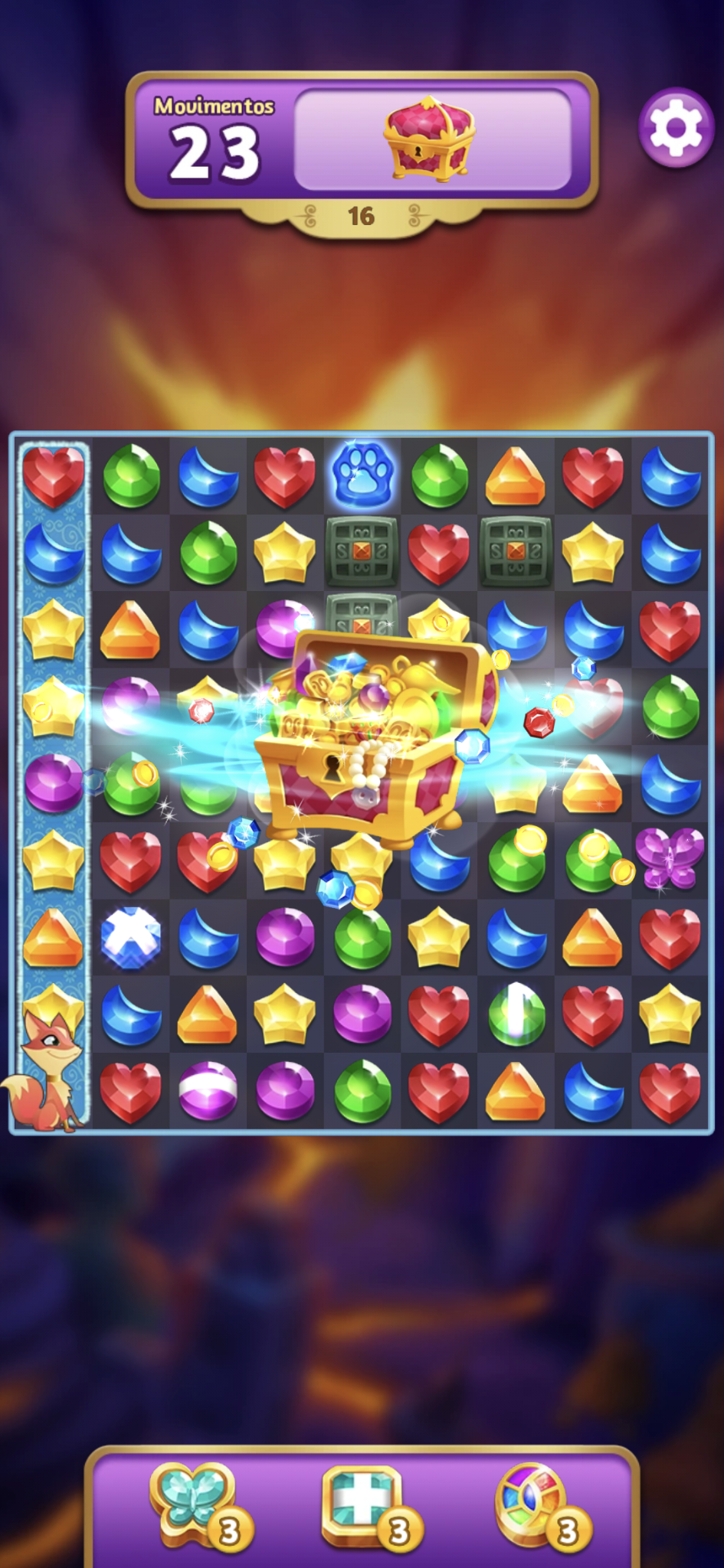 Captura de Tela do Jogo Genies & Gems