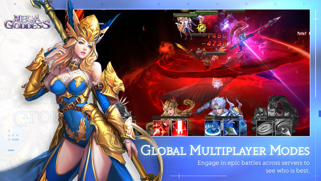 Mega Goddess: Eternal War 게임 스크린 샷