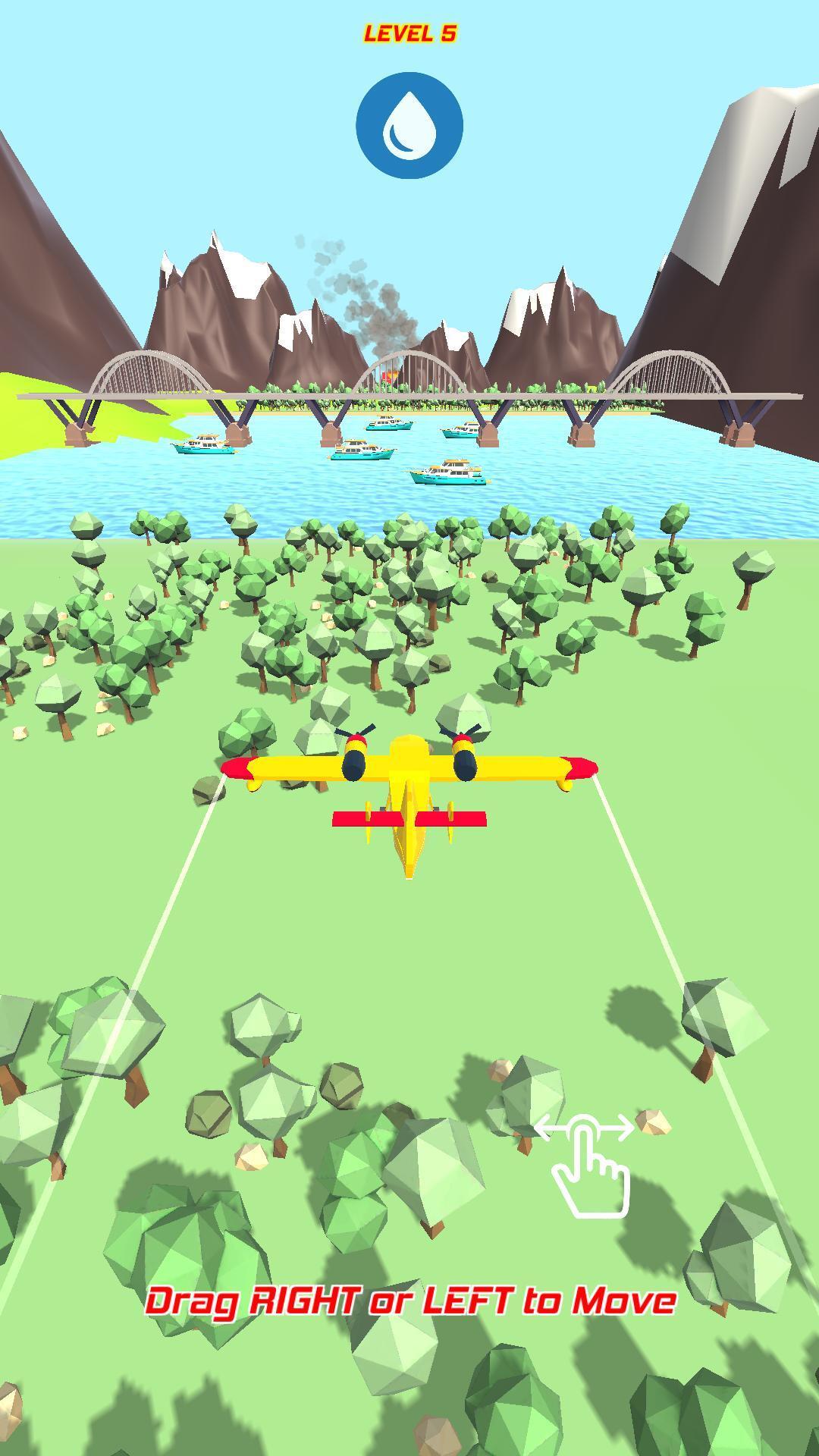 Fire Fighting Plane Game Screenshot