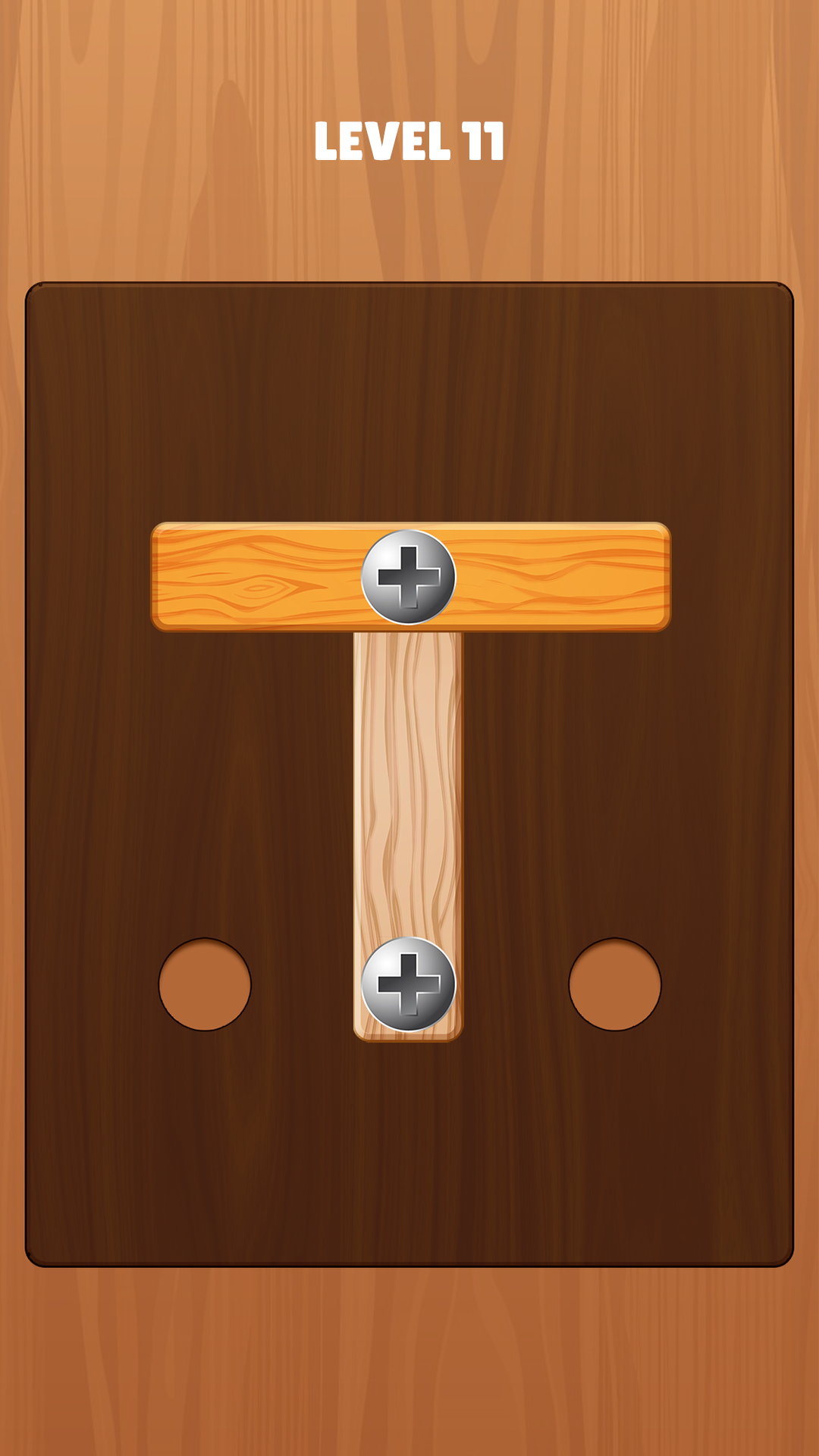 Captura de Tela do Jogo Wood Nuts & Bolts Screw Puzzle