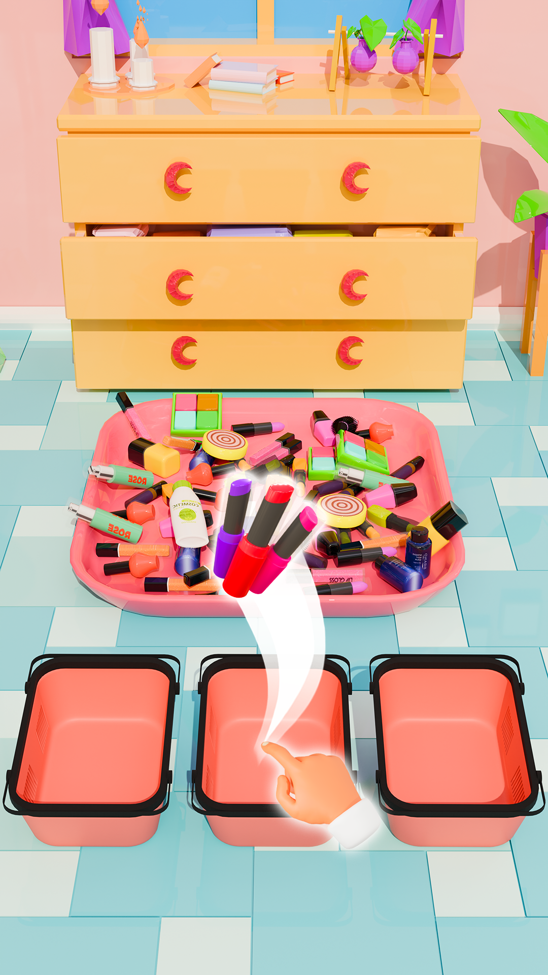 Beauty Organizer Sort n Fill Game Screenshot