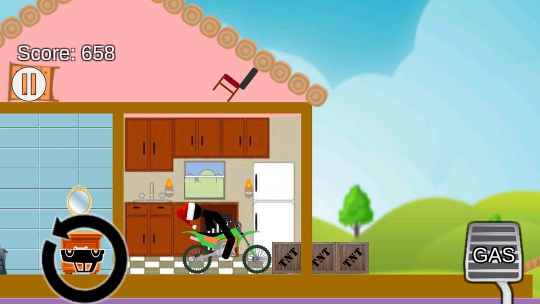 Happy Stickman wheels screenshot game