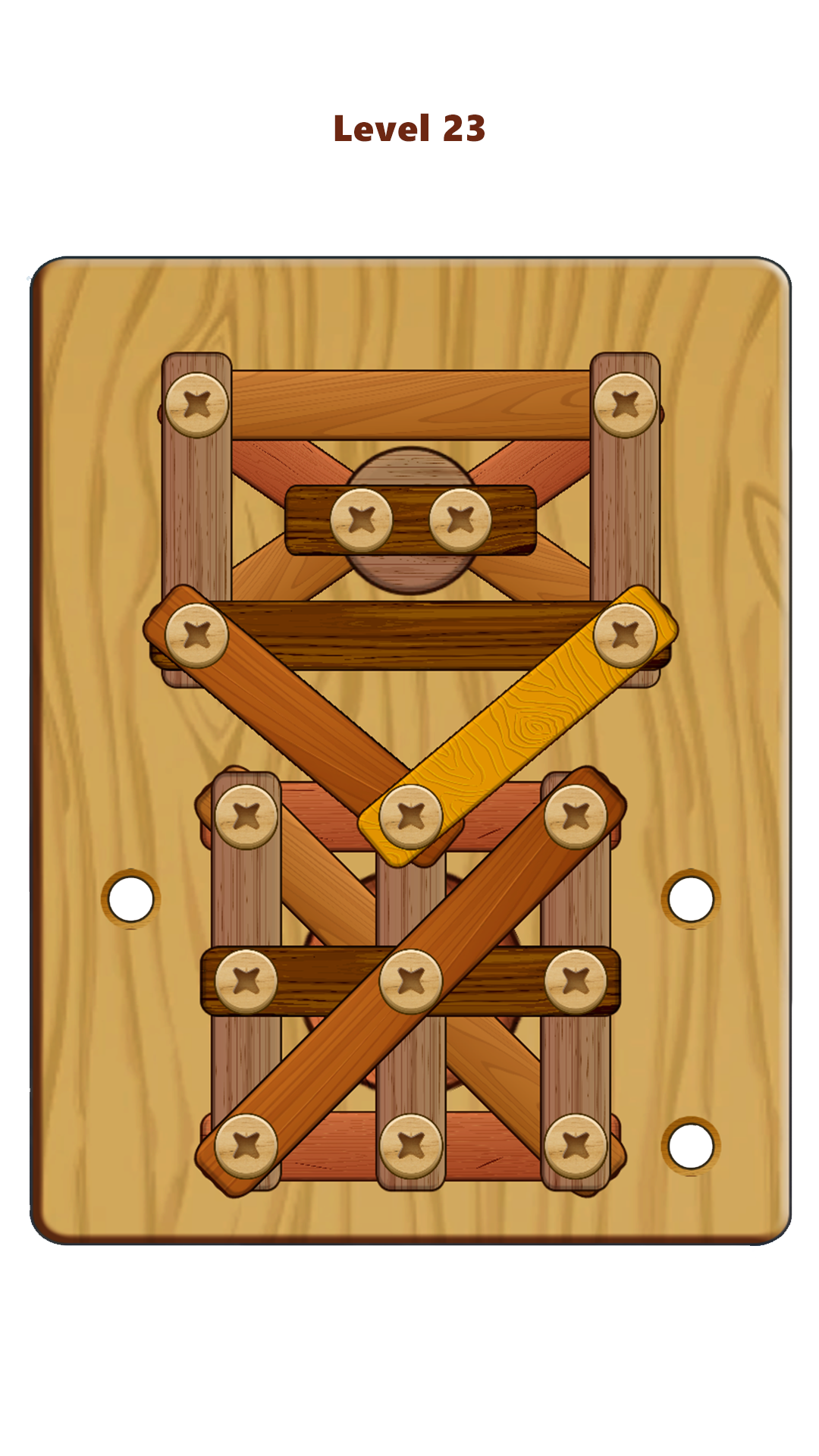 Wood Nuts & Bolts Puzzle Game Screenshot