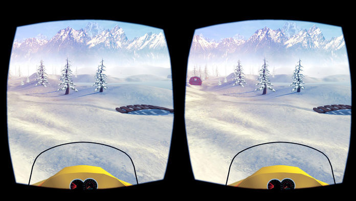 Snowmobile Simulator : VR Game for Google Cardboard screenshot game