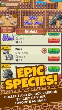 Idle Tap Zoo: Tap, Build & Upg Game Screenshot