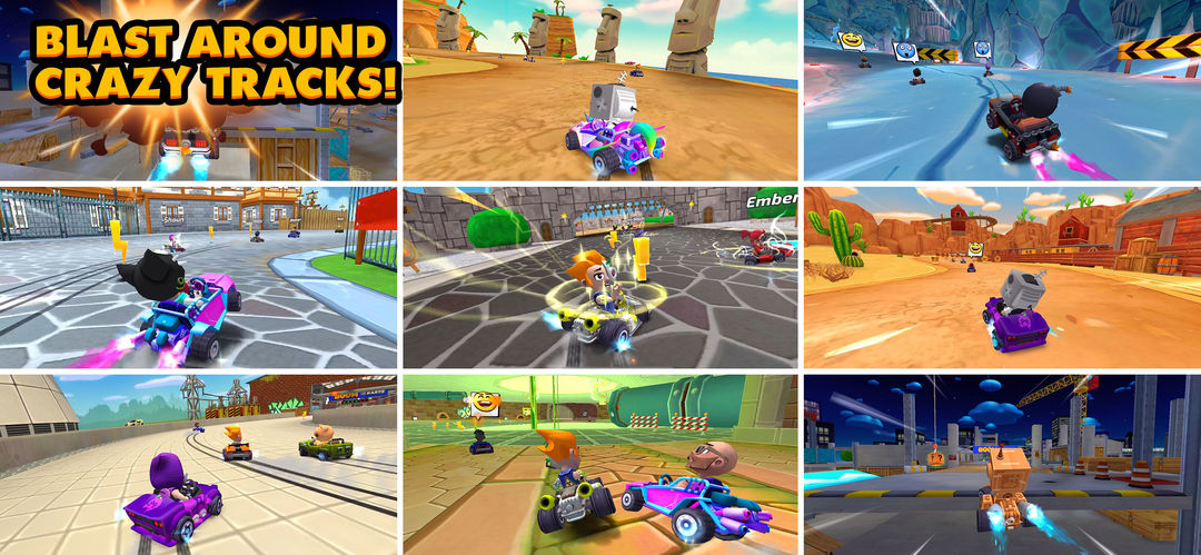 Boom Karts - Multiplayer Kart Racing ภาพหน้าจอเกม