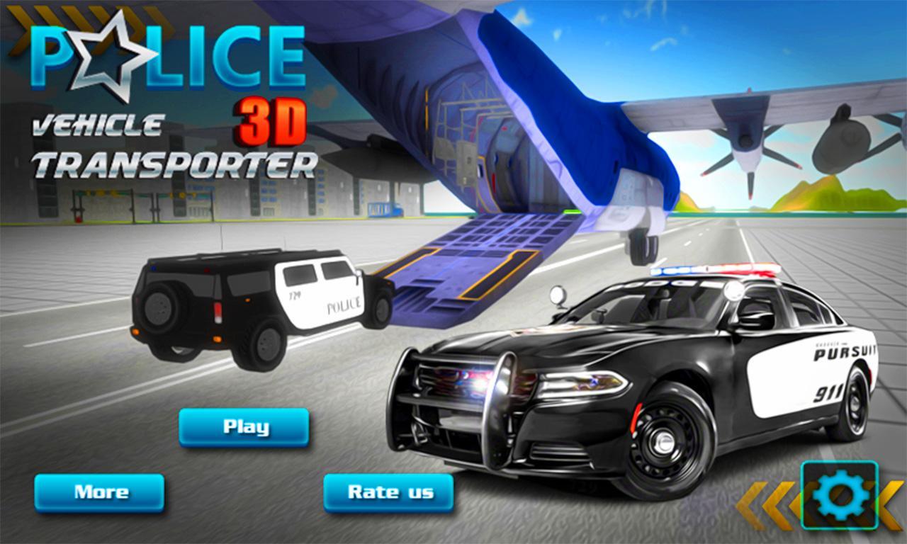 Police Car Transporter 3Dのキャプチャ