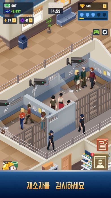 Idle Police Tycoon－경찰 게임 게임 스크린 샷