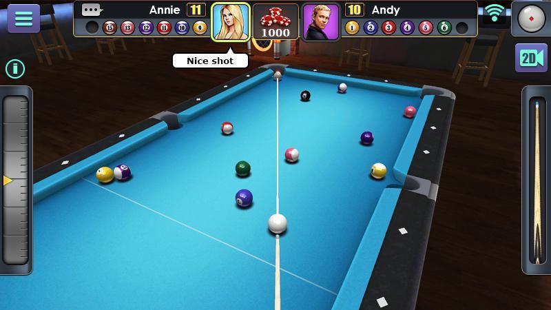 3D Pool Ball screenshot game