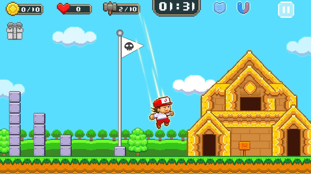 Screenshot of Super Jim Jump - pixel 3d