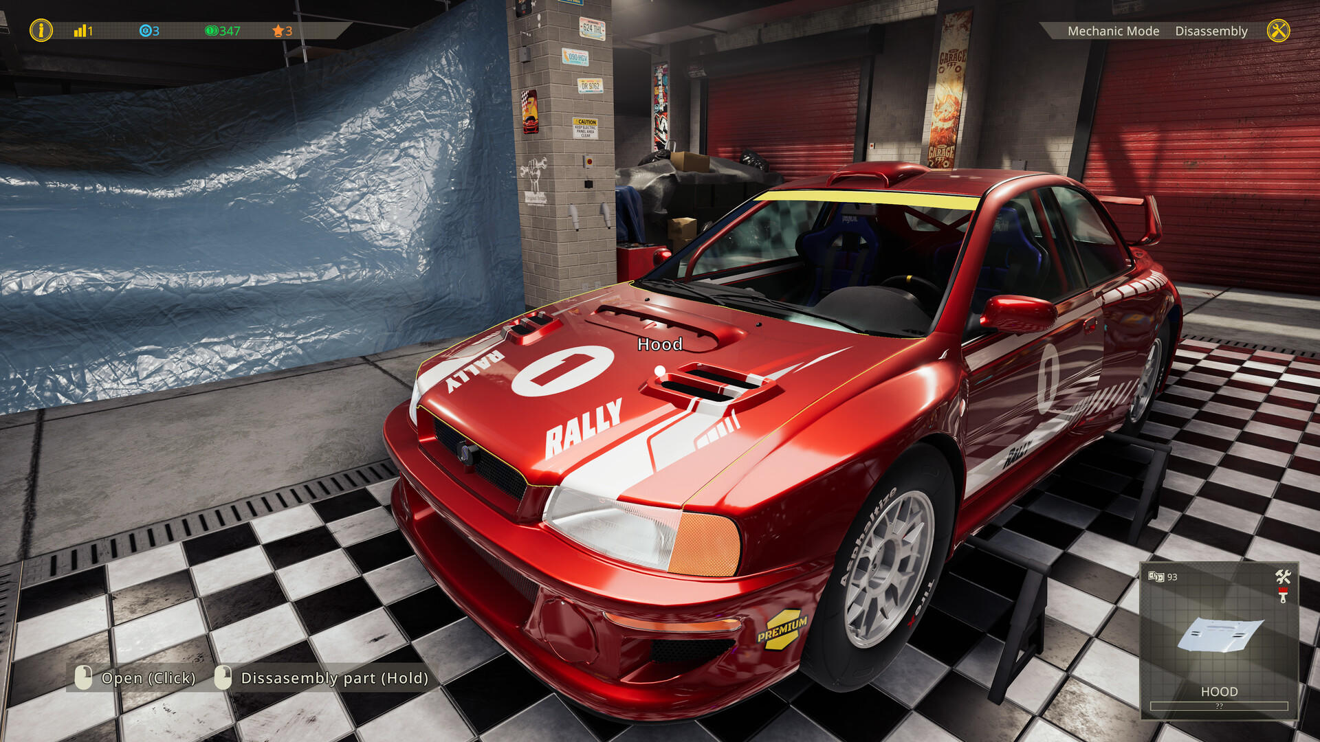 Rally Mechanic Simulator Game Screenshot