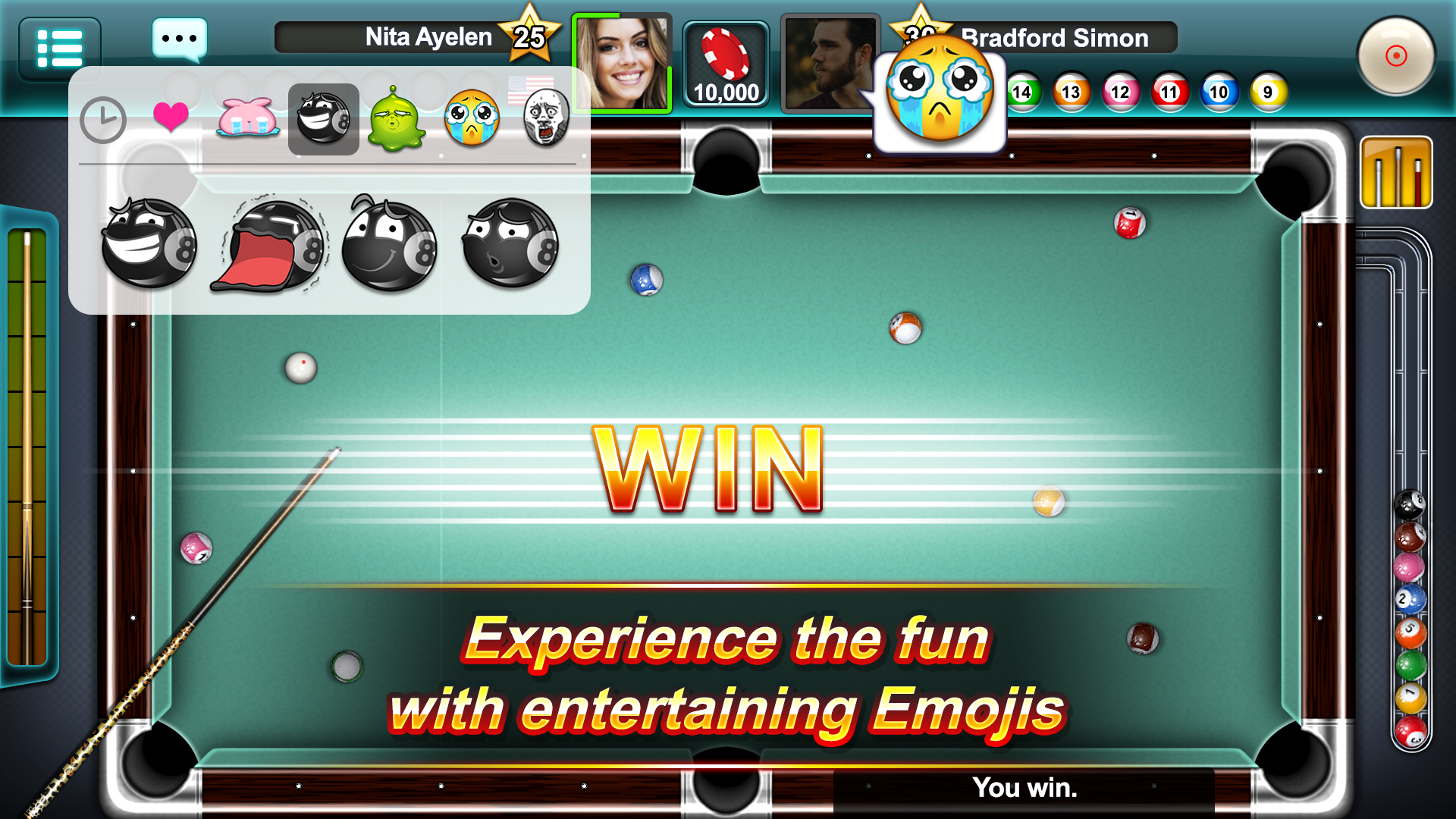 Pool Ace - 8 Ball and 9 Ball G Game Screenshot