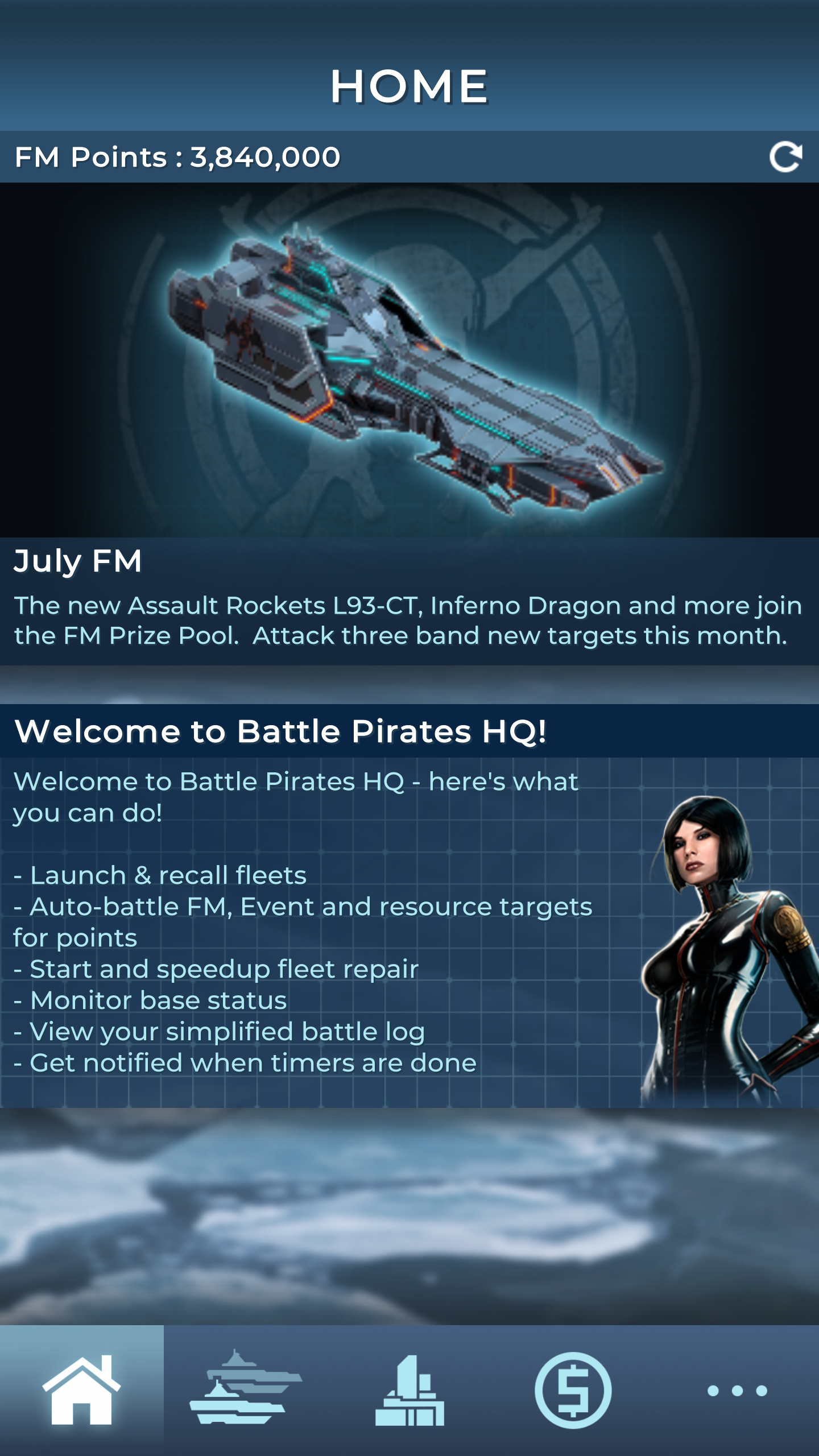 Battles Pirates: HQのキャプチャ