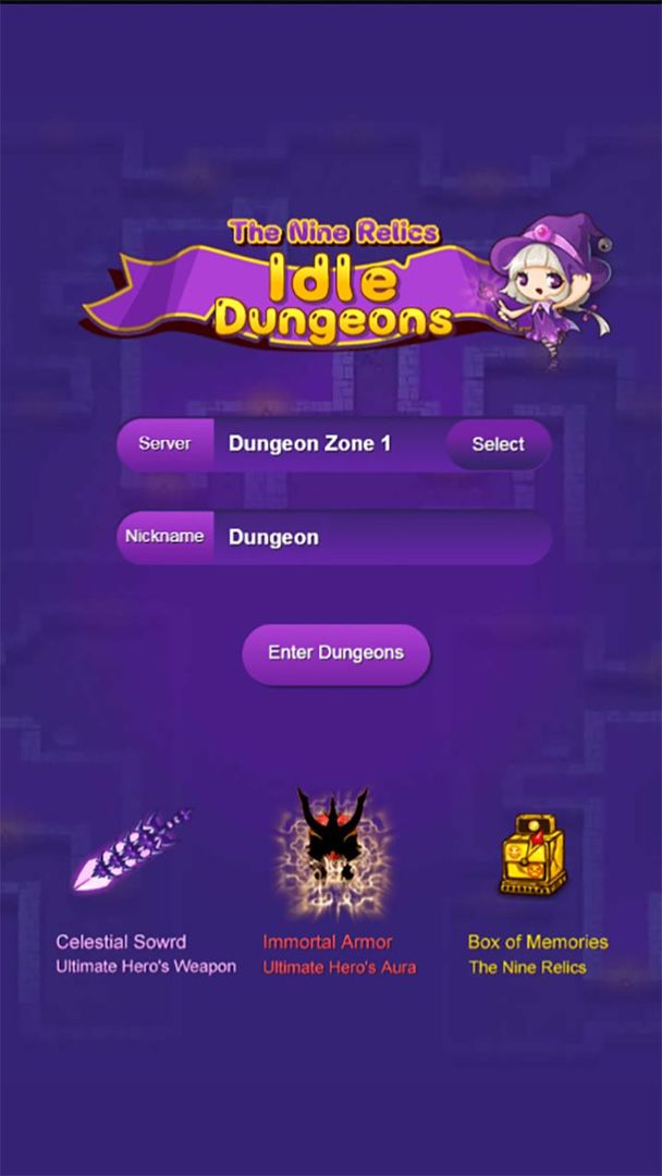 Screenshot of Idle Dungeons