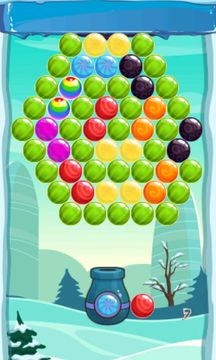 Скриншот игры Snow Winter Bubble Shooter