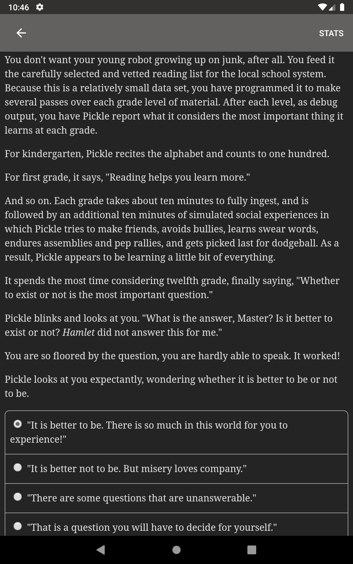 Cuplikan Layar Game Choice of Games