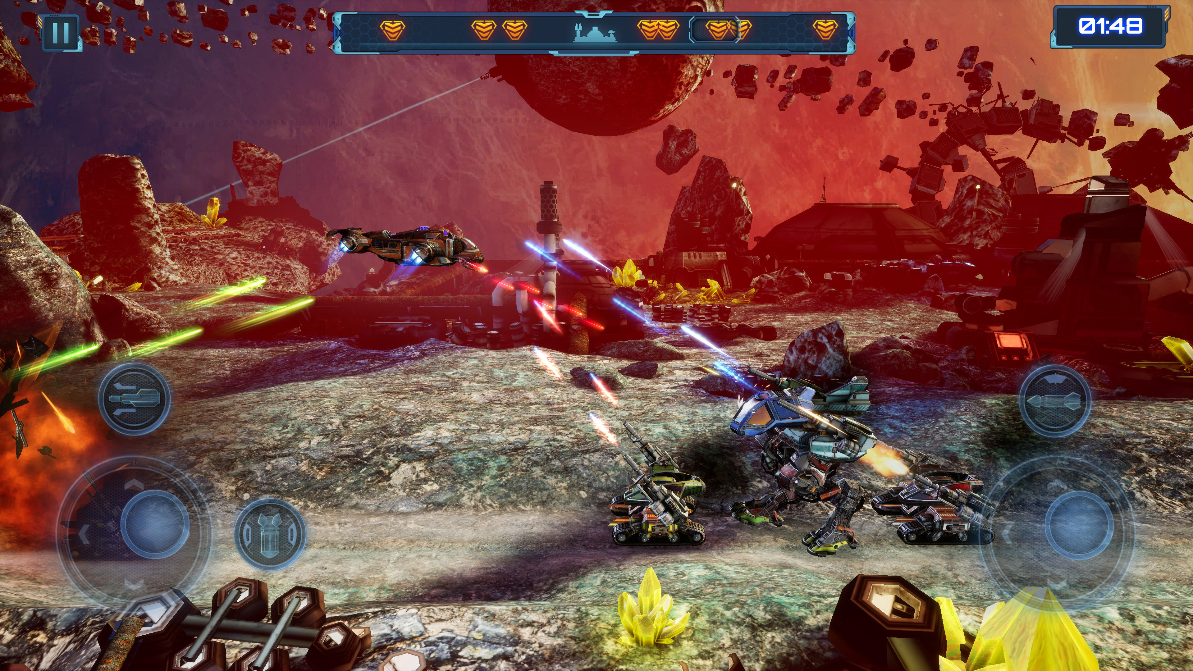 Red Siren: Robot and Mecha War Game Screenshot