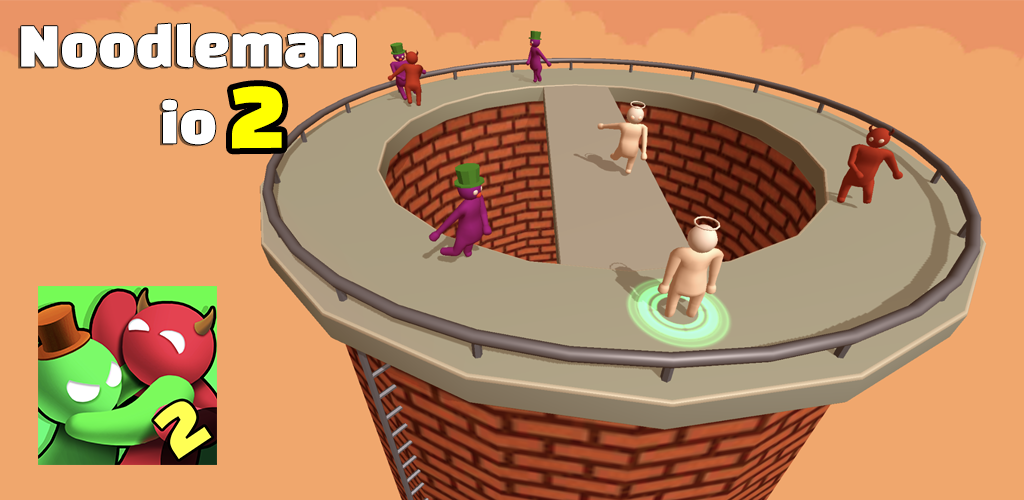 Banner of Noodleman.io 2 - Fun Fight Party Games 3.6