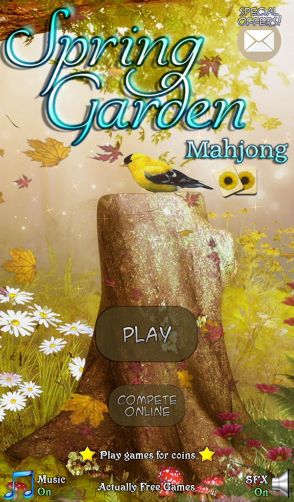 Hidden Mahjong: Spring Garden Game Screenshot