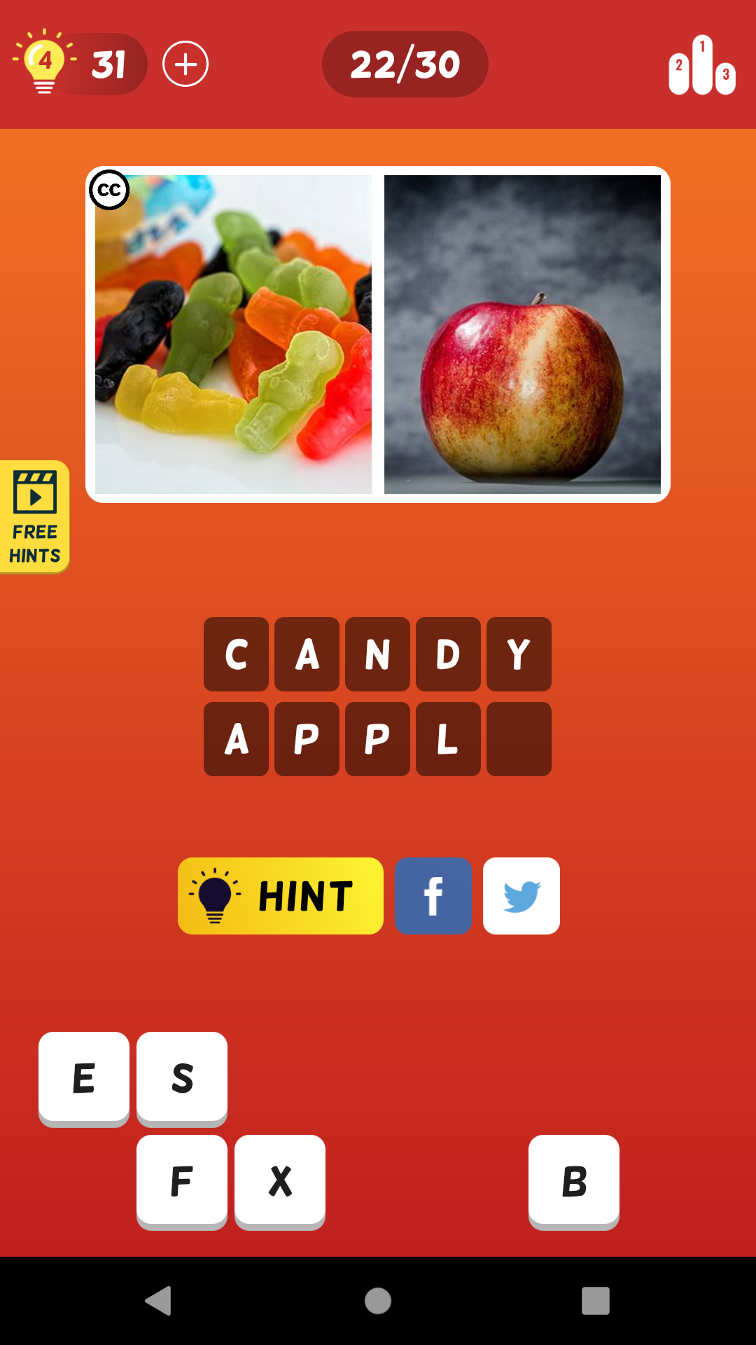 2 Pics Quiz: Word Guessing gameのキャプチャ