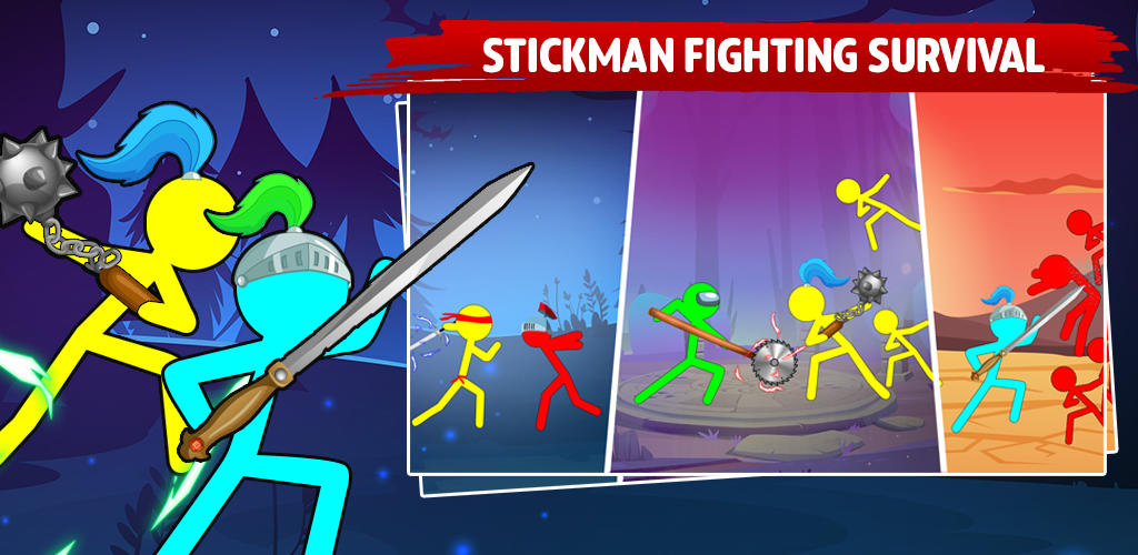 Jogo Para 4 Pessoas Stickman versão móvel andróide iOS apk baixar
