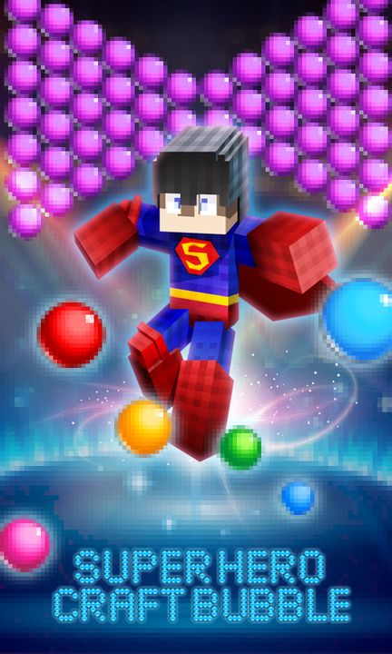 Super Hero Craft Bubble Game Screenshot