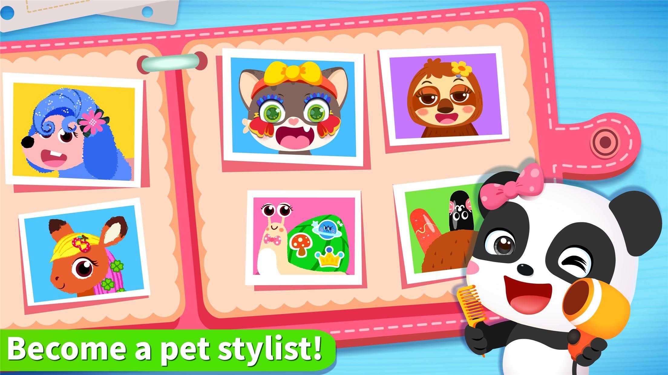 Little Panda's Pet Salon Game Screenshot