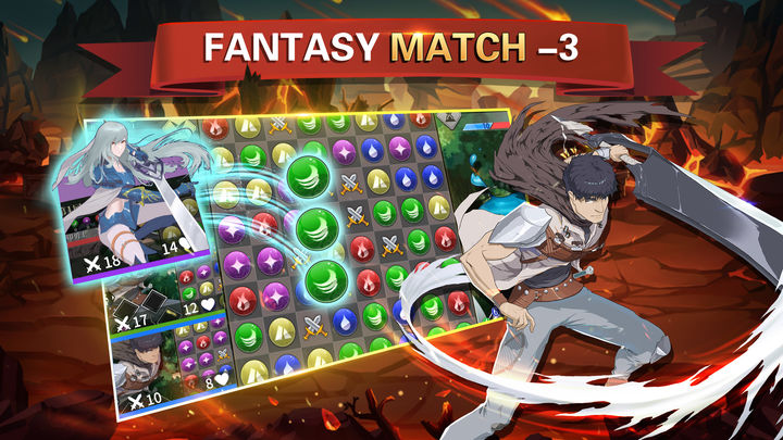 Screenshot 1 of Lost Rings - Fantasy Puzzle RPG Match 3 Games 1.0.9