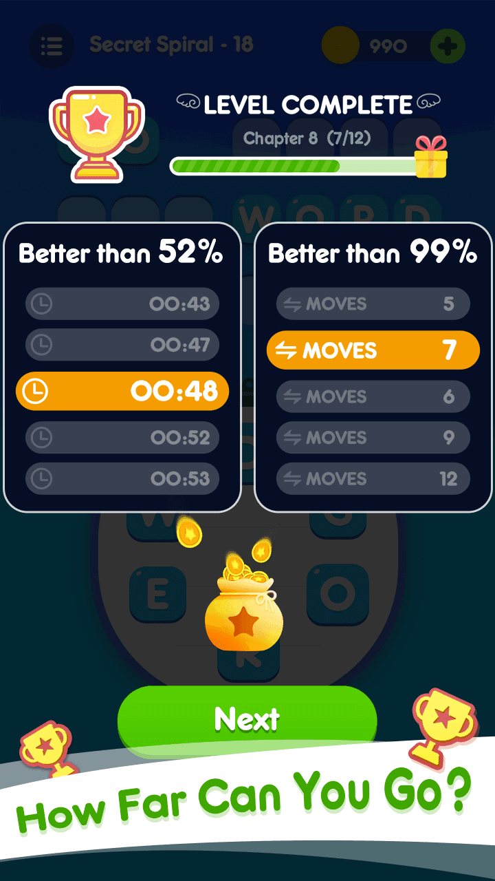 Word Go - Cross Word Puzzle Game Game Screenshot