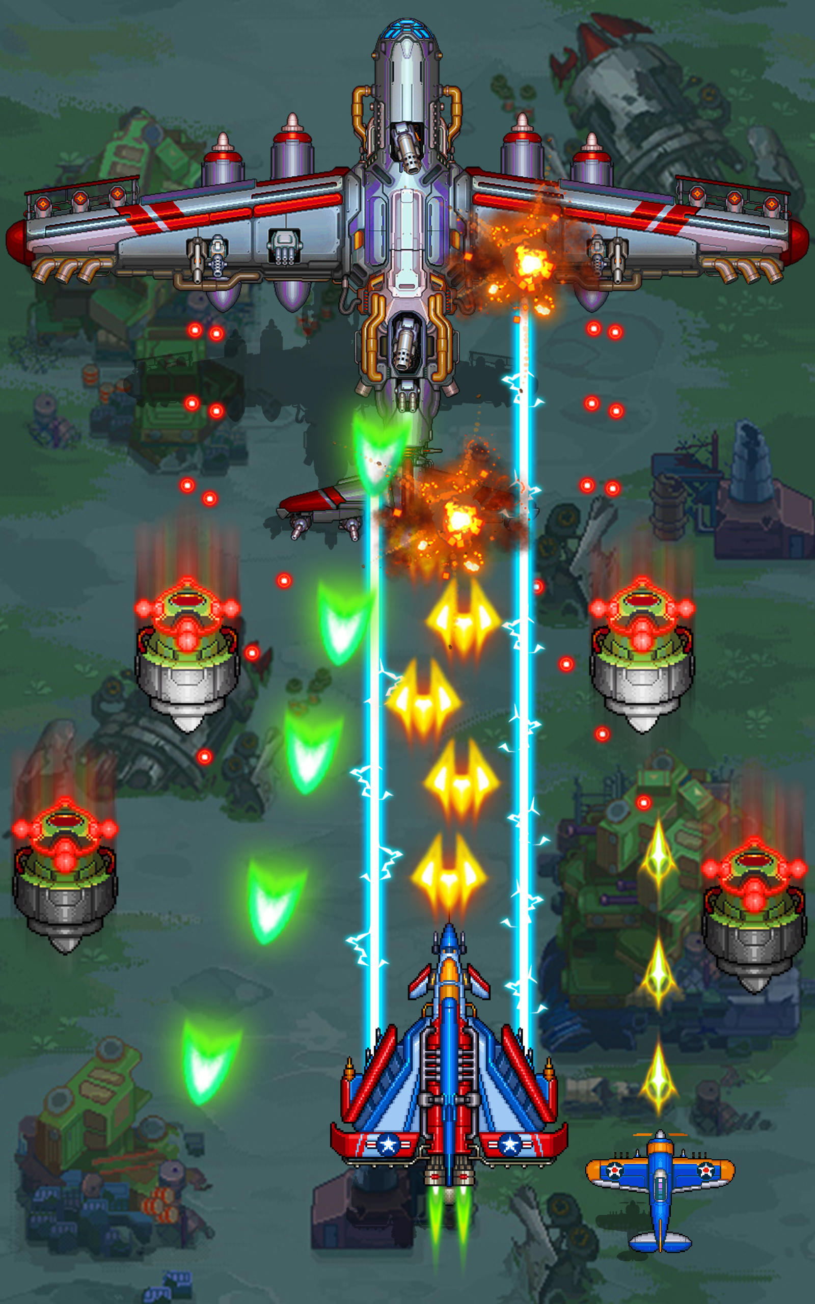 1945 Air Force: 街機飛機射擊 遊戲截圖