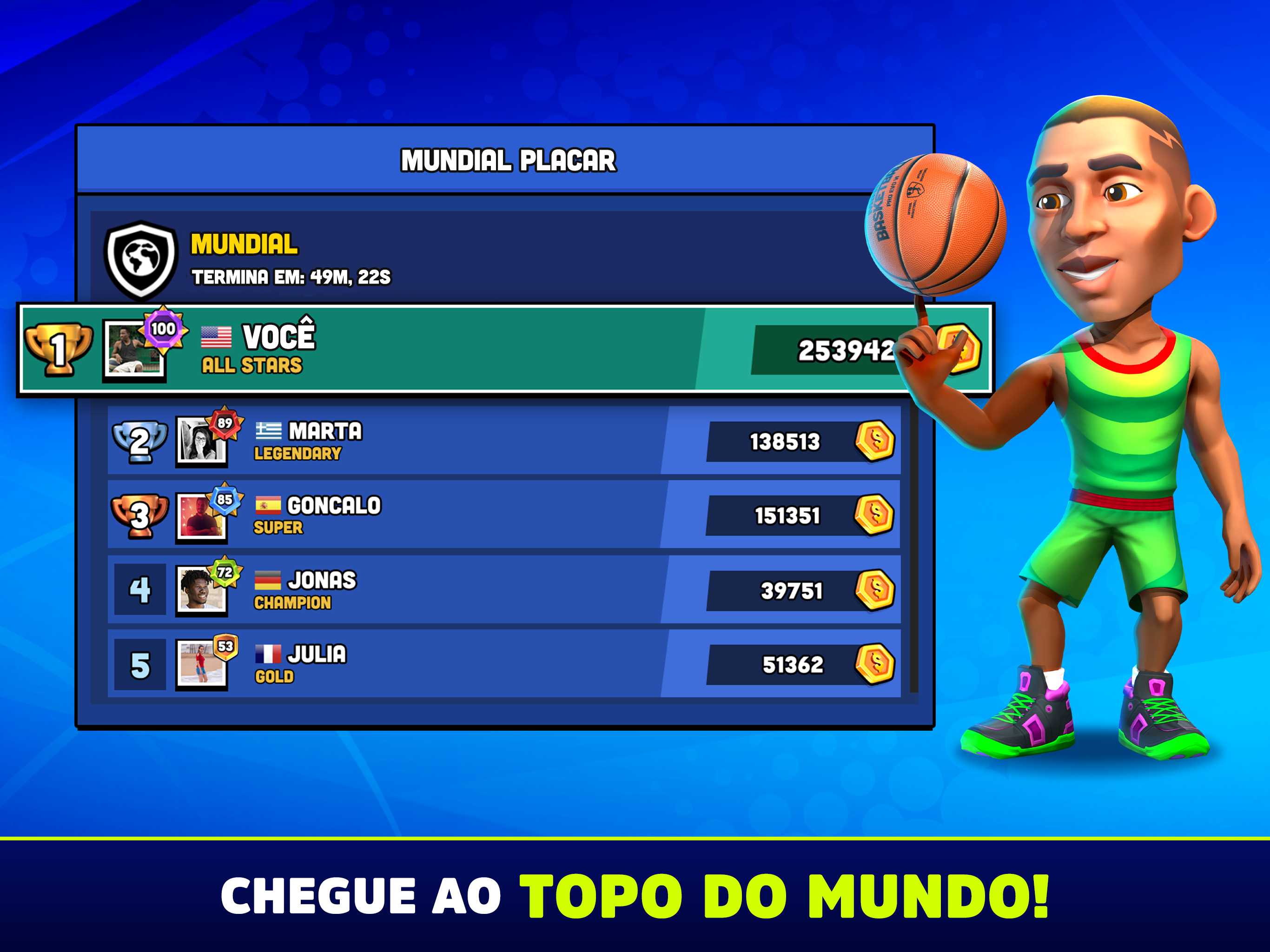 Captura de Tela do Jogo Mini Basketball