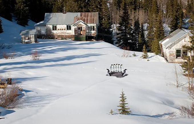 Abandoned Mining Town Escape Game Screenshot