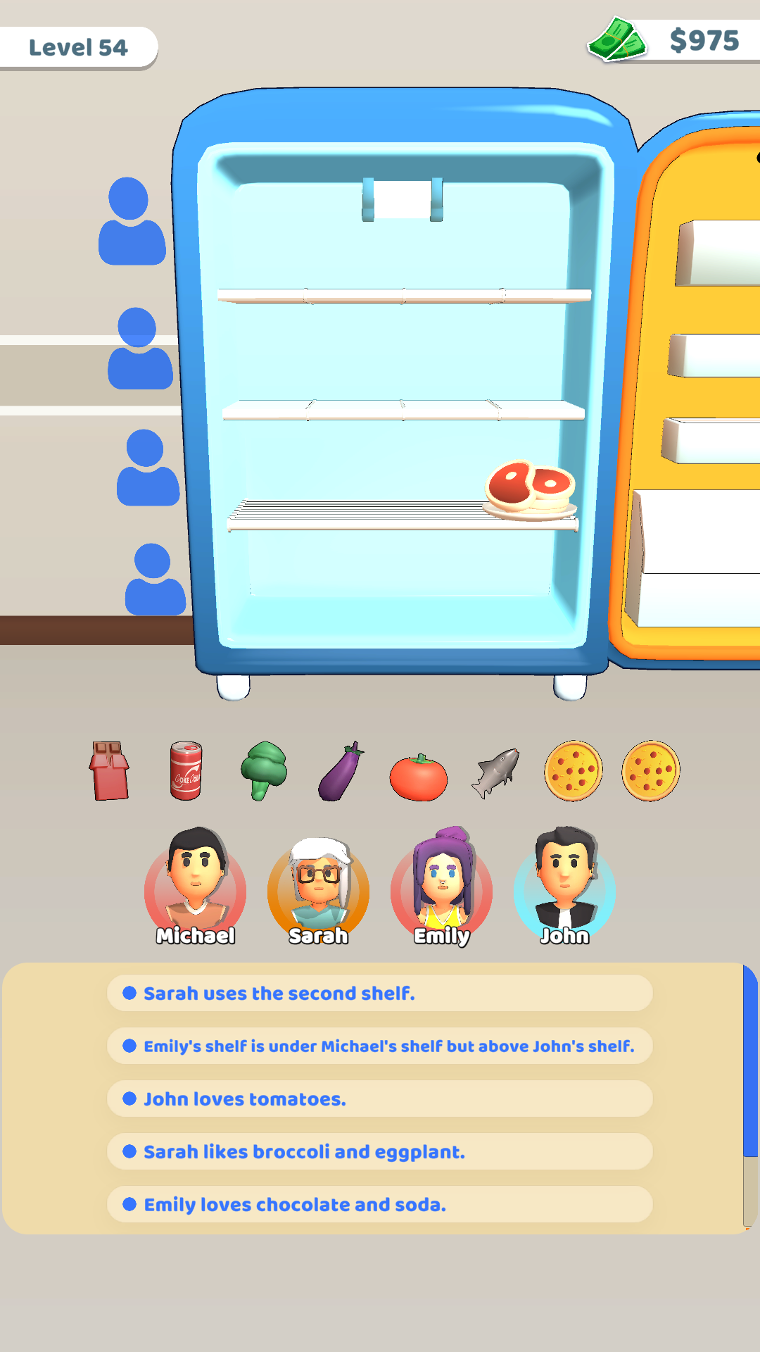 Скриншот игры Fridge Sort