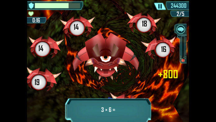 Math Blaster HyperBlast 2 HD ゲームのスクリーンショット