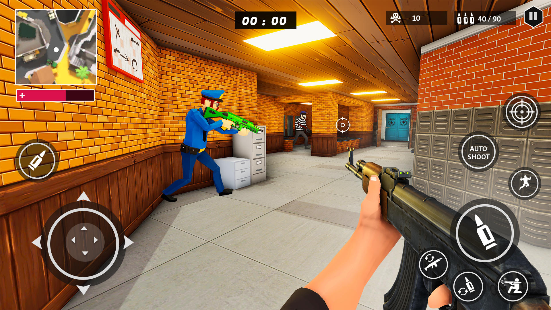 Screenshot of FPS Police Games: Crime Battle