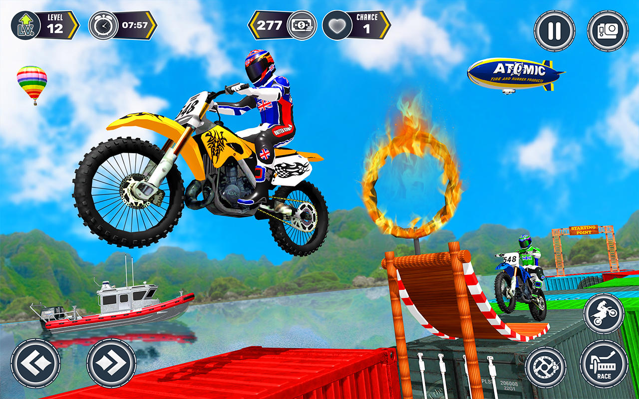 GT Mega Ramp Stunts Bike Games Game Screenshot