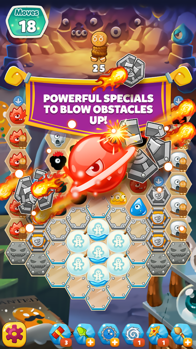 Monster Busters: Ice Slide Game Screenshot