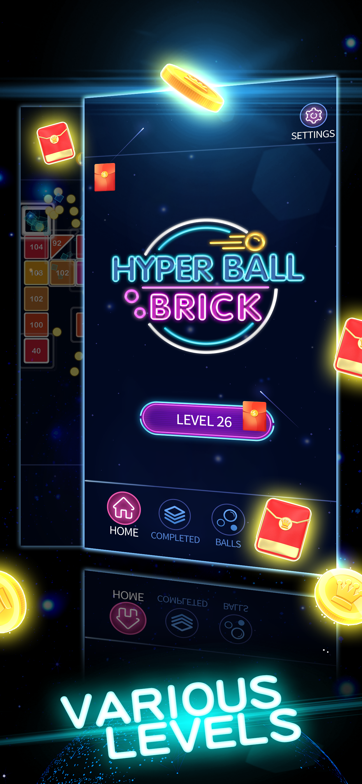 Screenshot 1 of Hyper Ball Brick 