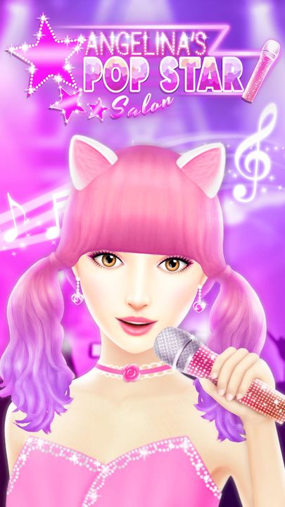 Angelina's Pop Star Salon Game Screenshot