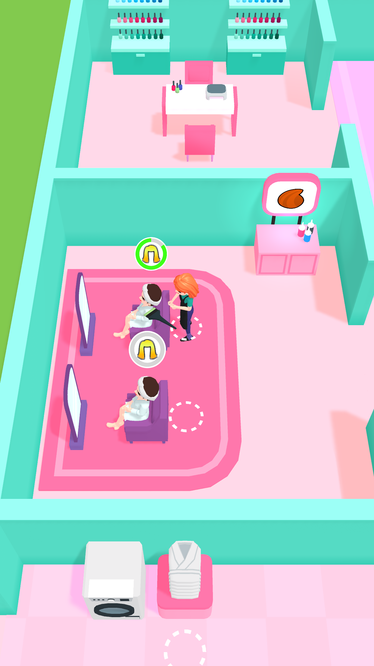 Beauty Salon Idle Game Screenshot