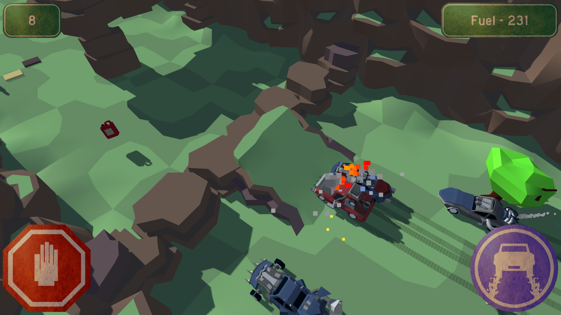 Wrecky Road: Canyon Carnage Game Screenshot