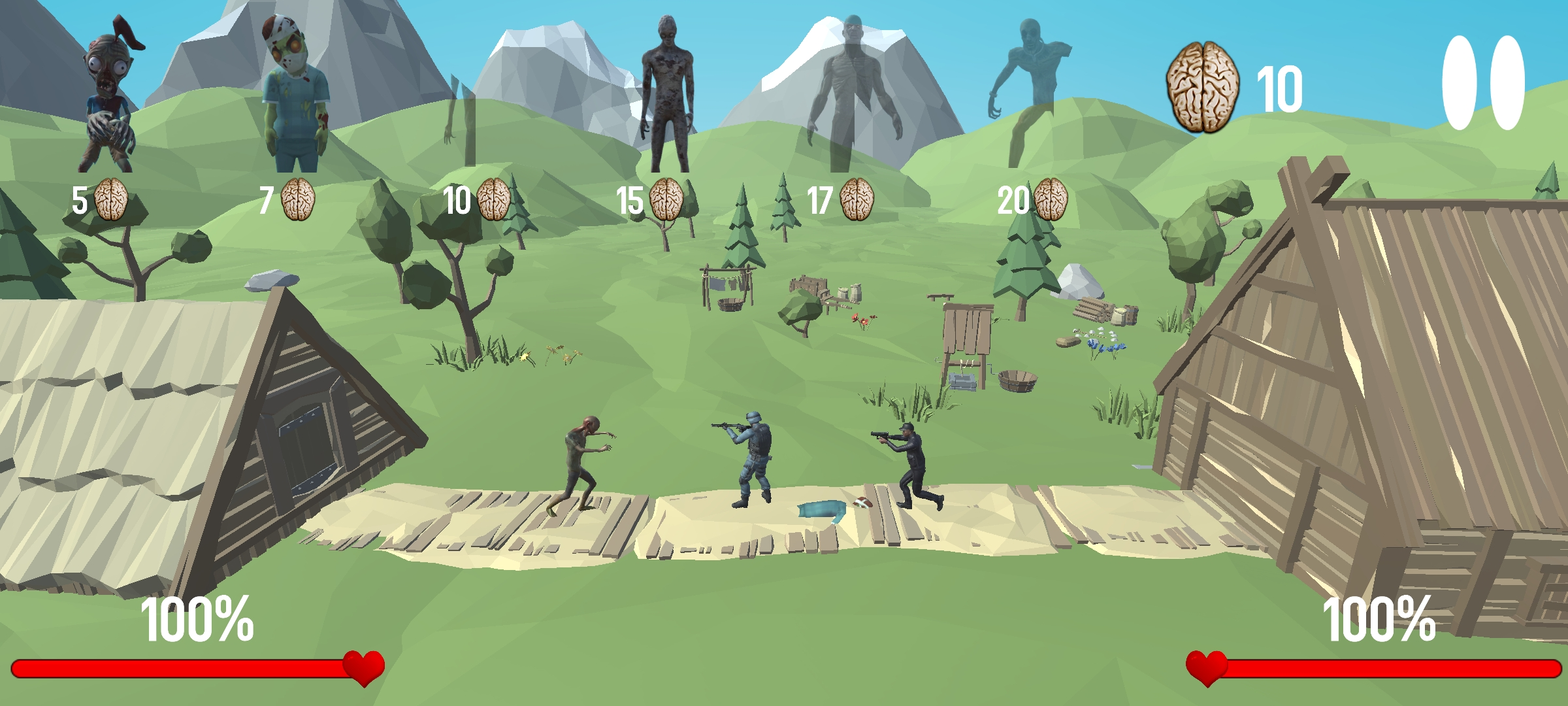 Screenshot of War: Protect the Zombies