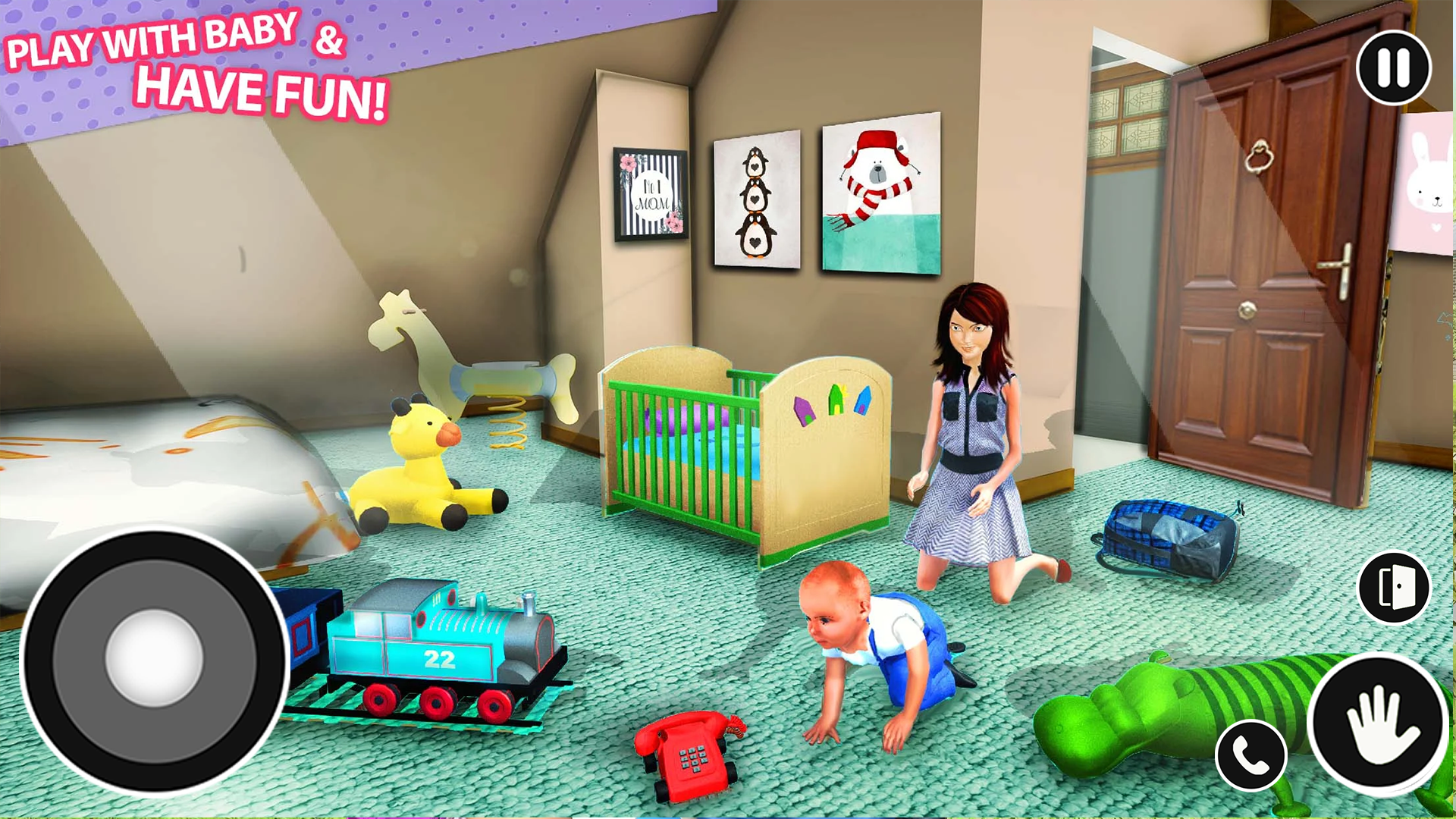 Baby Simulator 3D: Mom Games Game Screenshot