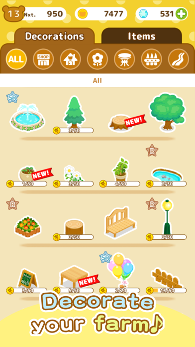 Rilakkuma Farm farming game ภาพหน้าจอเกม