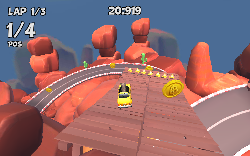 Crazy Cat Rush Racing Game Screenshot