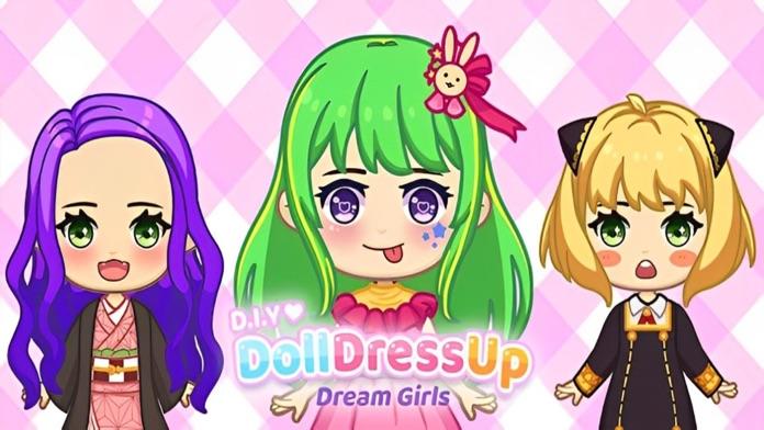 Скриншот игры DIY Doll Dress Up: Dream Girls